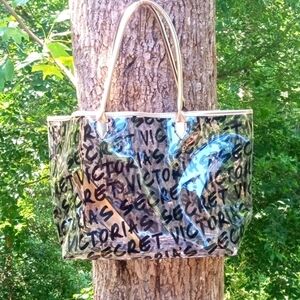 VICTORIA'S SECRET CLEAR TOTE BAG NWOT